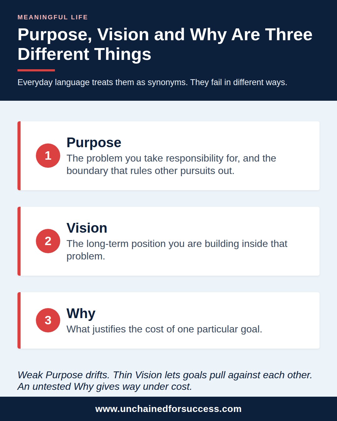 Meaningful Life Purpose Vision Why vertical
